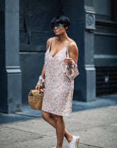 CUTOFF FLORAL DRESS