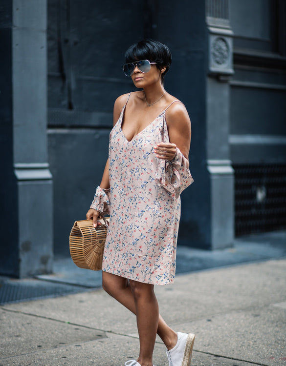 CUTOFF FLORAL DRESS