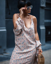 CUTOFF FLORAL DRESS