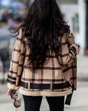 CARAMEL MOTO COAT