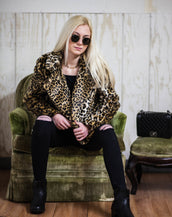 FAUX LEOPARD COAT